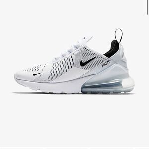 Nike Air Max 270 White and Black Sneakers